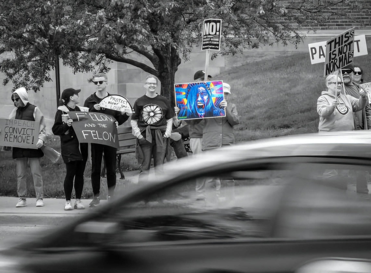 Screaming Lady Liberty Protest Sign 50501 Protest Sign Political Yard Sign JMAVROSART