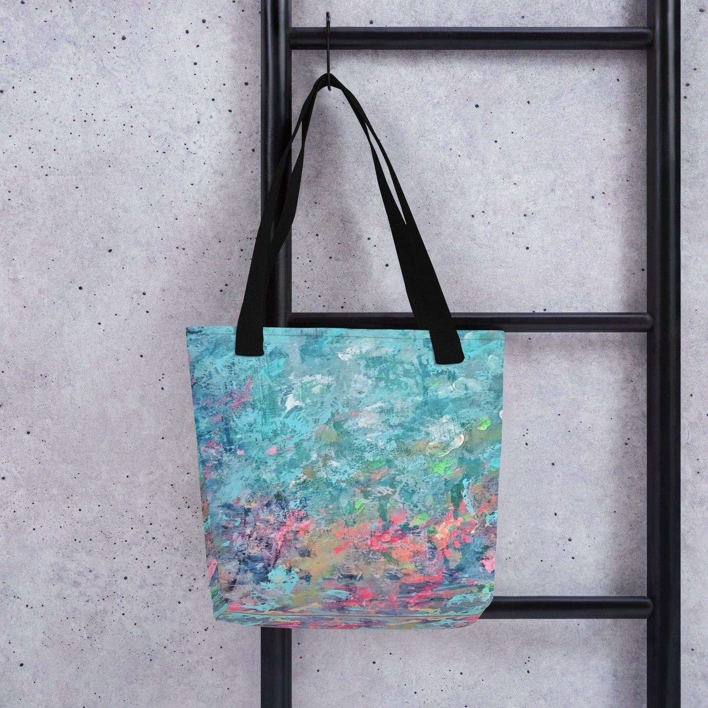 Forrest Sunset Nature Scene Art|Large Tote Bag|Abstract Expressionist Art|Summer Tote|Canvas Bag|Grocery Bag| Resuable Shopping Bag|