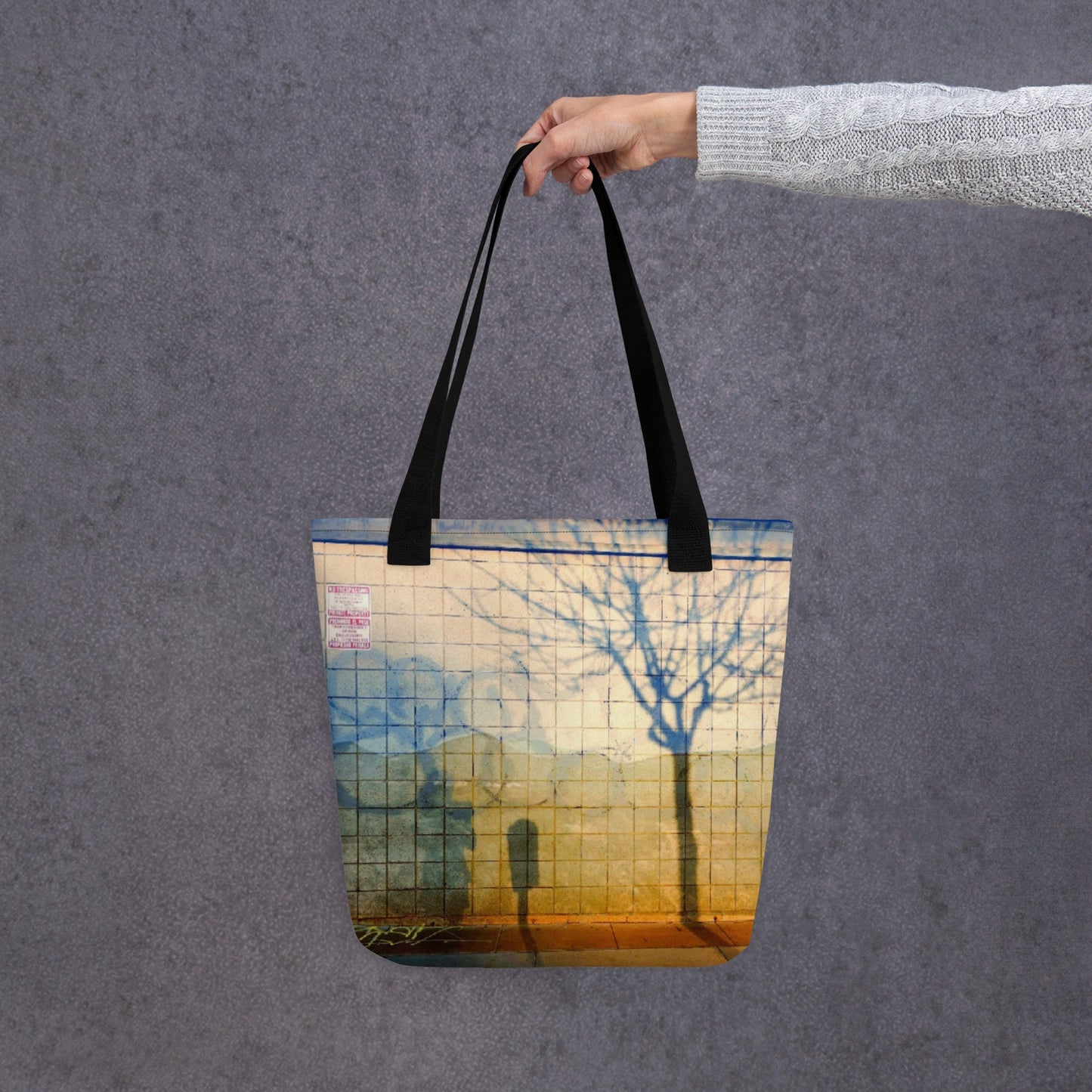 Graffiti Summer Tote Bag | Grocery Bag | Canvas Bag | Nature Trees | Eco-friendly reusable | Nature Scene Tote