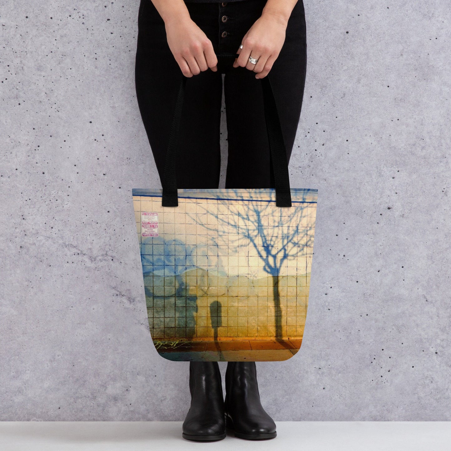 Graffiti Summer Tote Bag | Grocery Bag | Canvas Bag | Nature Trees | Eco-friendly reusable | Nature Scene Tote