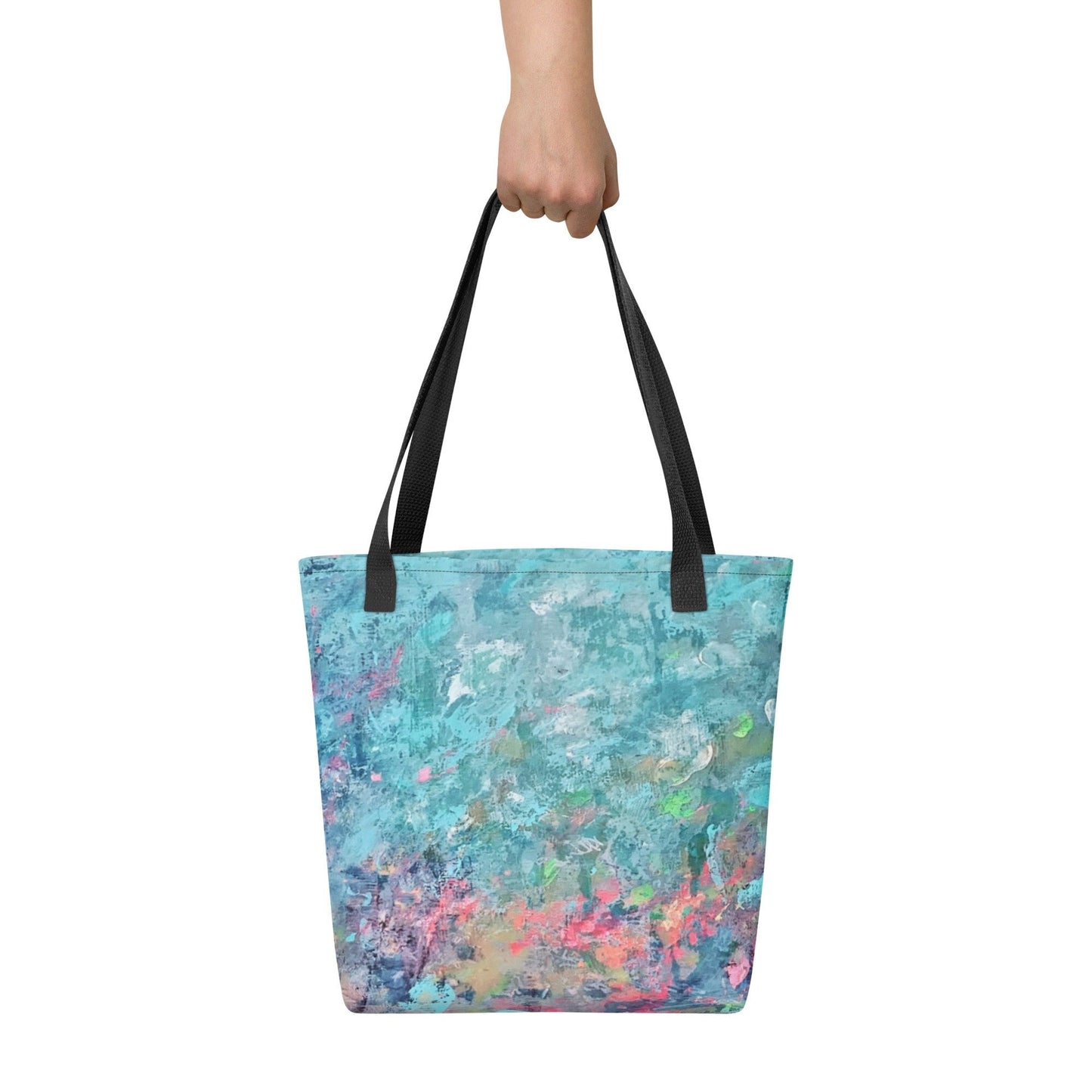 Forrest Sunset Nature Scene Art|Large Tote Bag|Abstract Expressionist Art|Summer Tote|Canvas Bag|Grocery Bag| Resuable Shopping Bag|