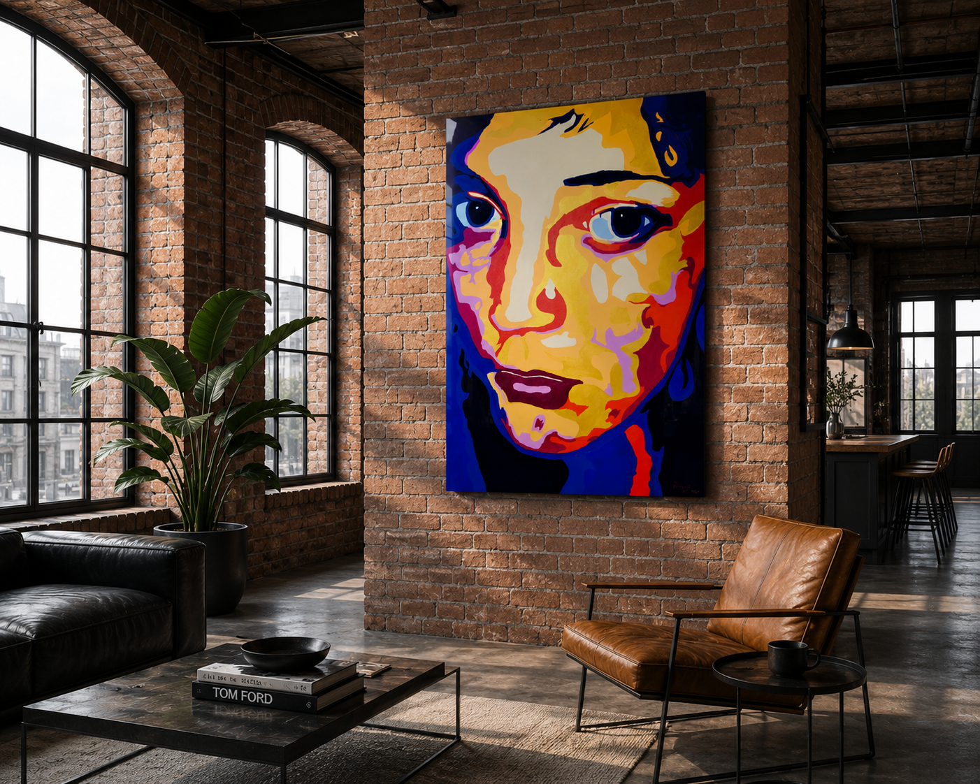 Gold Embellished Urban Portrait Art Print | Limited Edition Contemporary Wall Art