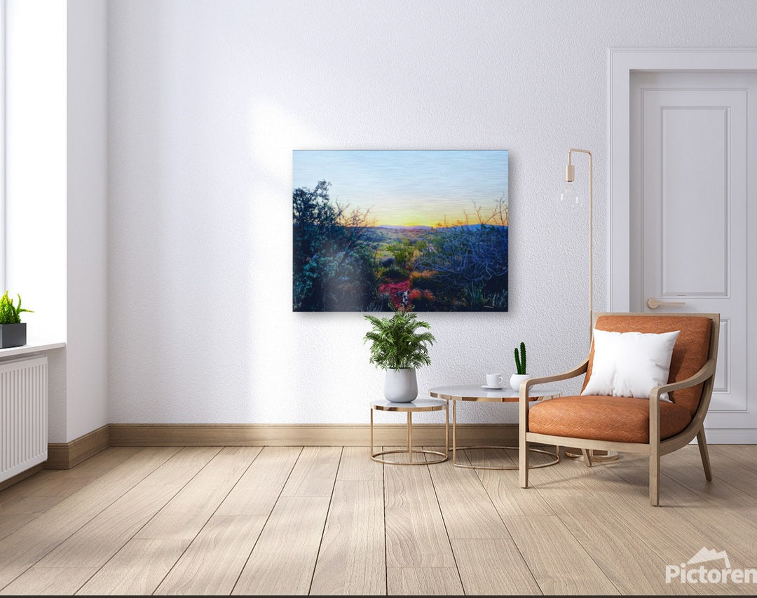 Arizona Verde Valley Twilight Dusk in the Desert Scene Public Lands