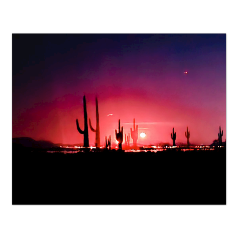 Arizona Night lights Phoenix Cityscape Wild horse State Trust land