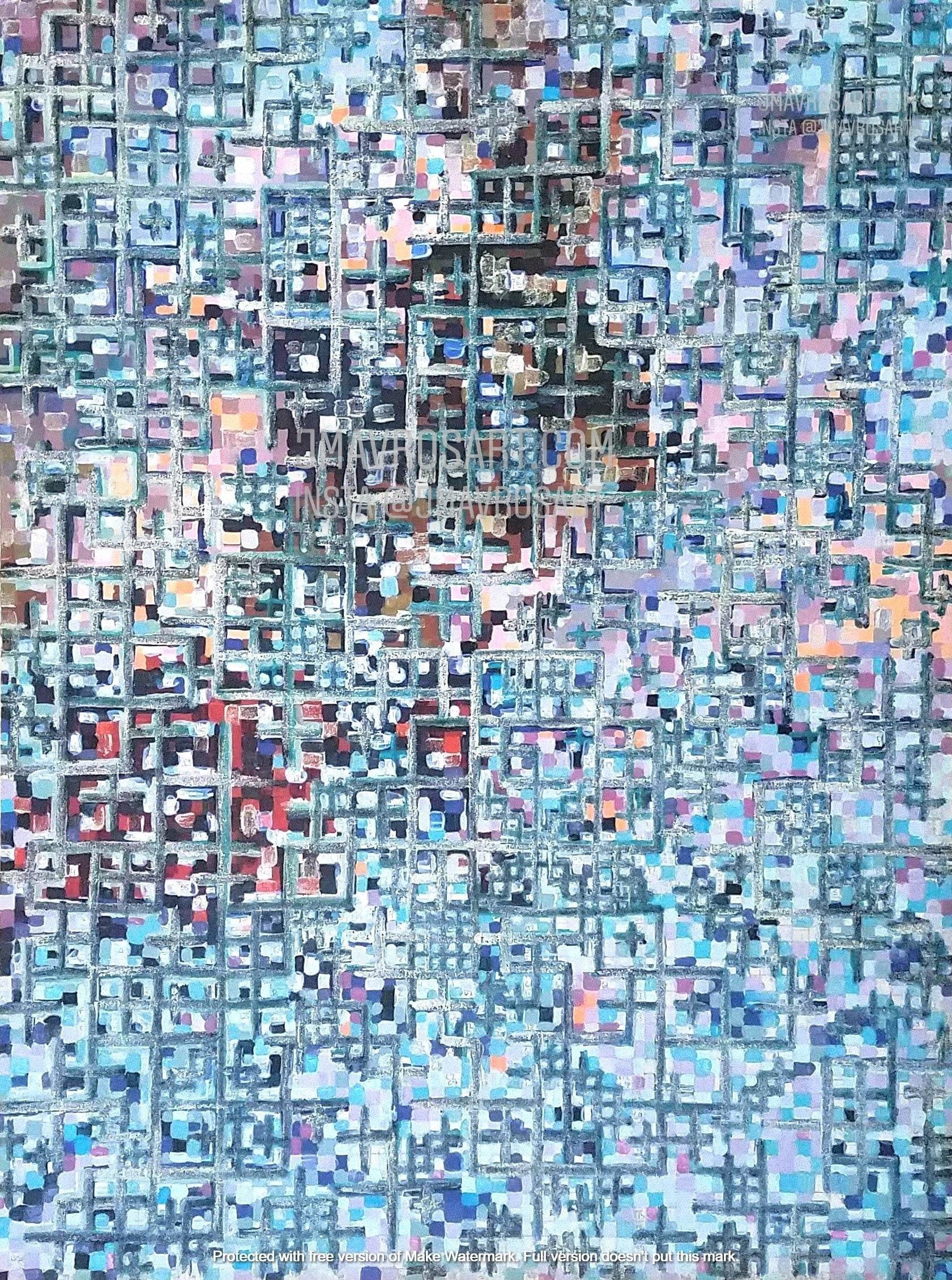 Geometric Art Print|Celestial Art|Bohemian Wall Hanging|Sacred Geometry Print| Modern Minimalist Decor|Unframed Vertical Art|Limited Edition - JMAVROSART 