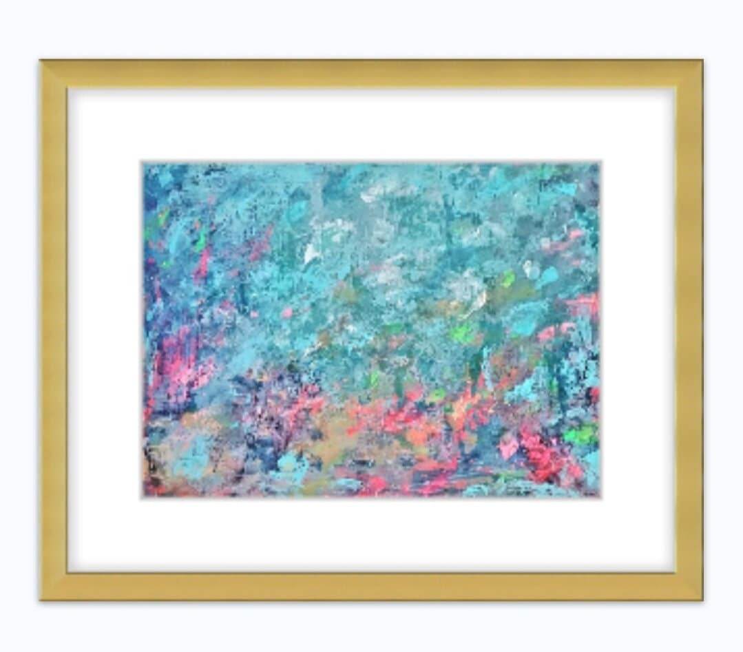 Arizona Forrest Sunset Abstract Expressionist Giclee Artwork Limited Edition Print - JMAVROSART 