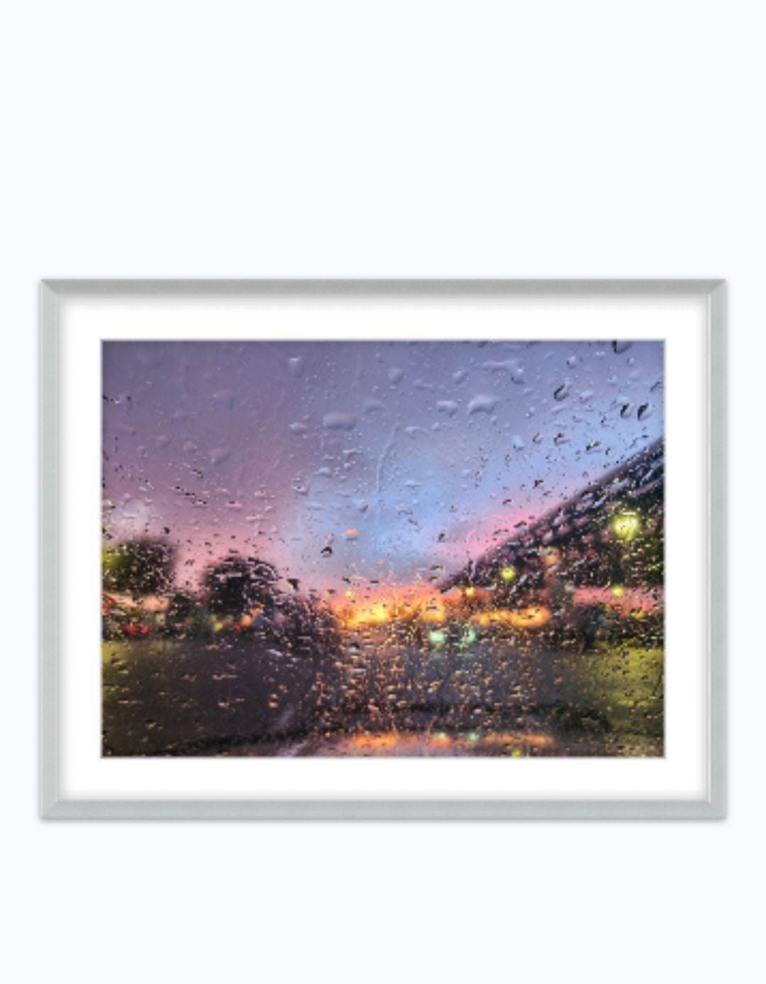 Phoenix Urban Watercolor Cityscape Photography Metalic print - JMAVROSART 