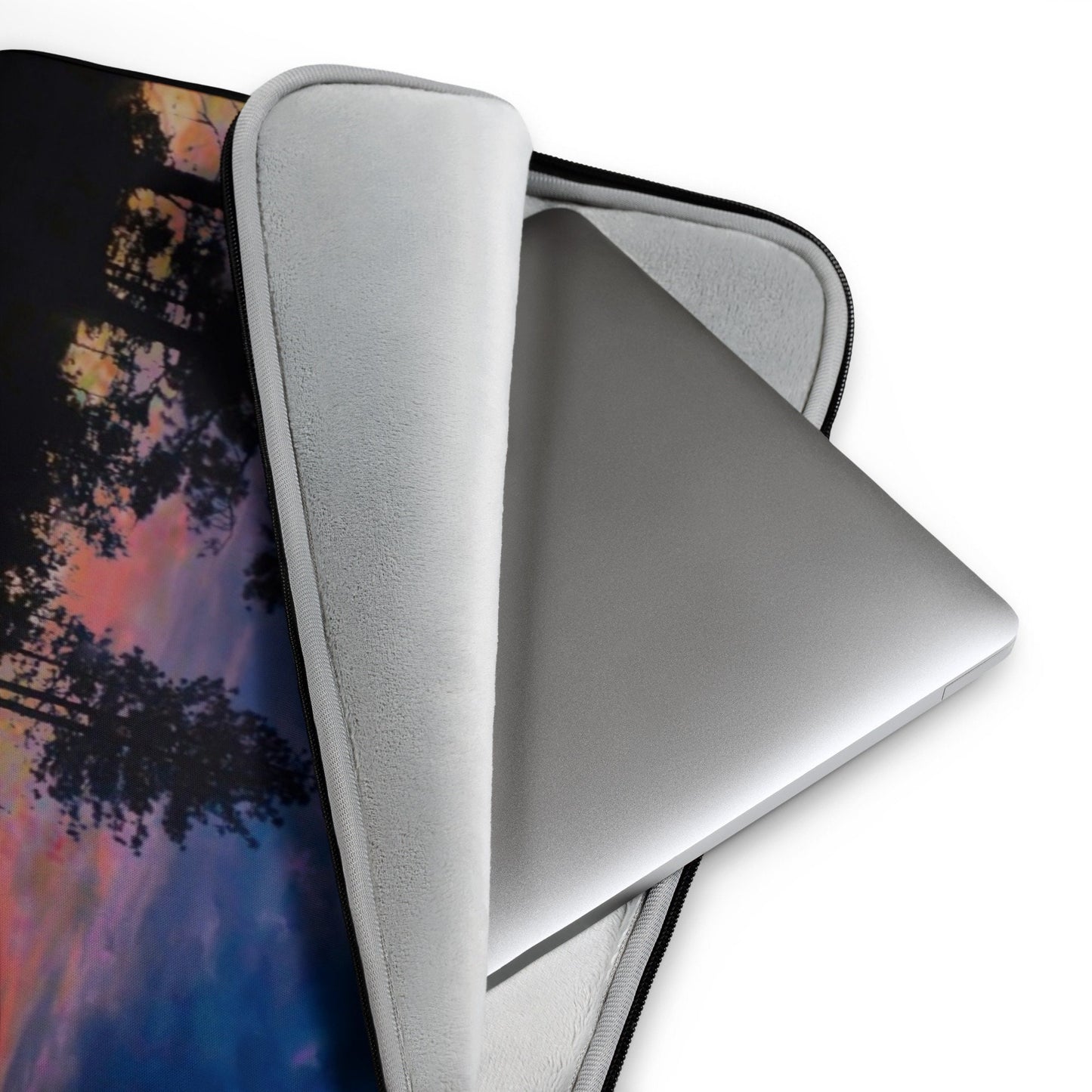 Twilight Forrest Scene Art Laptop Sleeve | MacBook Protector | Earth Love|Van life Tech Cover|Laptop Sleeve for College | Artist made not Ai