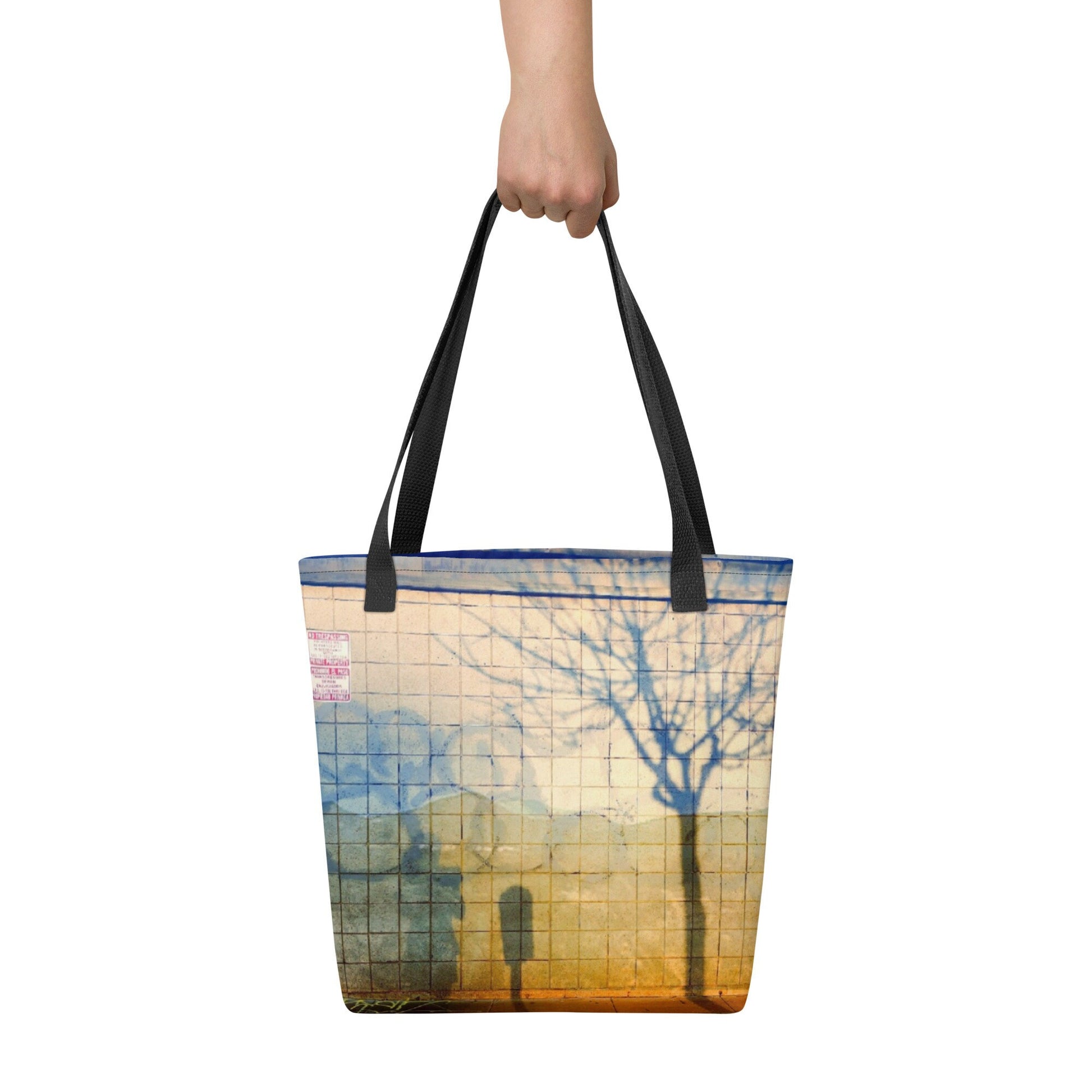 Graffiti Summer Tote Bag | Grocery Bag | Canvas Bag | Nature Trees | Eco-friendly reusable | Nature Scene Tote