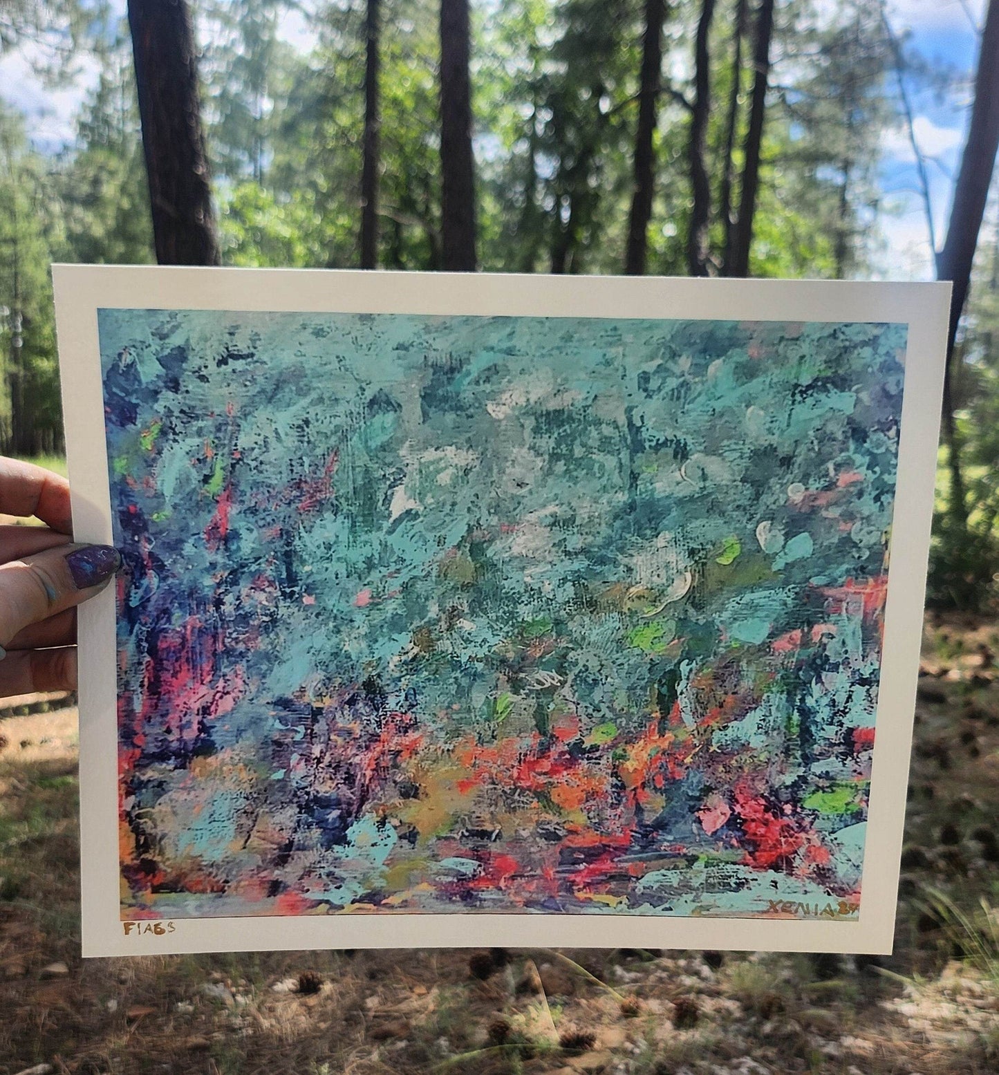 Arizona Forrest Sunset Abstract Expressionist Giclee Artwork Limited Edition Print - JMAVROSART 