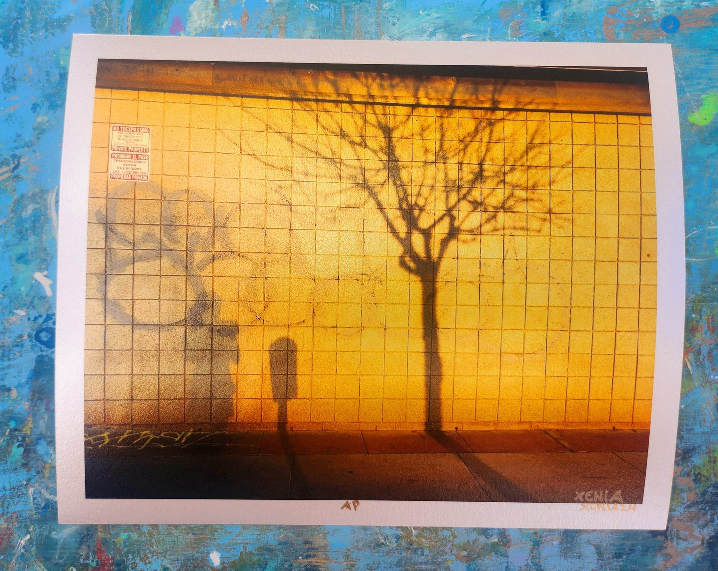 Urban Forrest Graffiti Art Print Limited Edition Wall Art Metallic Gold Graffiti Photo Giclee - JMAVROSART 