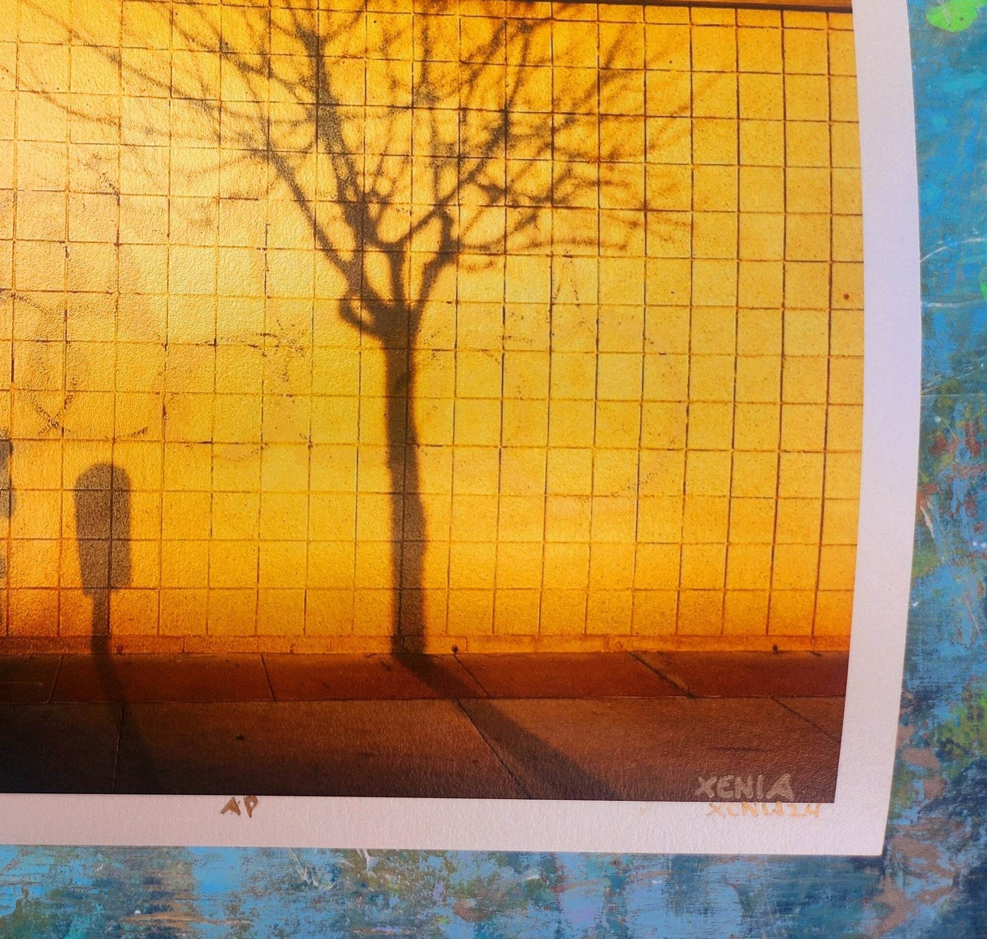 Urban Forrest Graffiti Art Print Limited Edition Wall Art Metallic Gold Graffiti Photo Giclee - JMAVROSART 