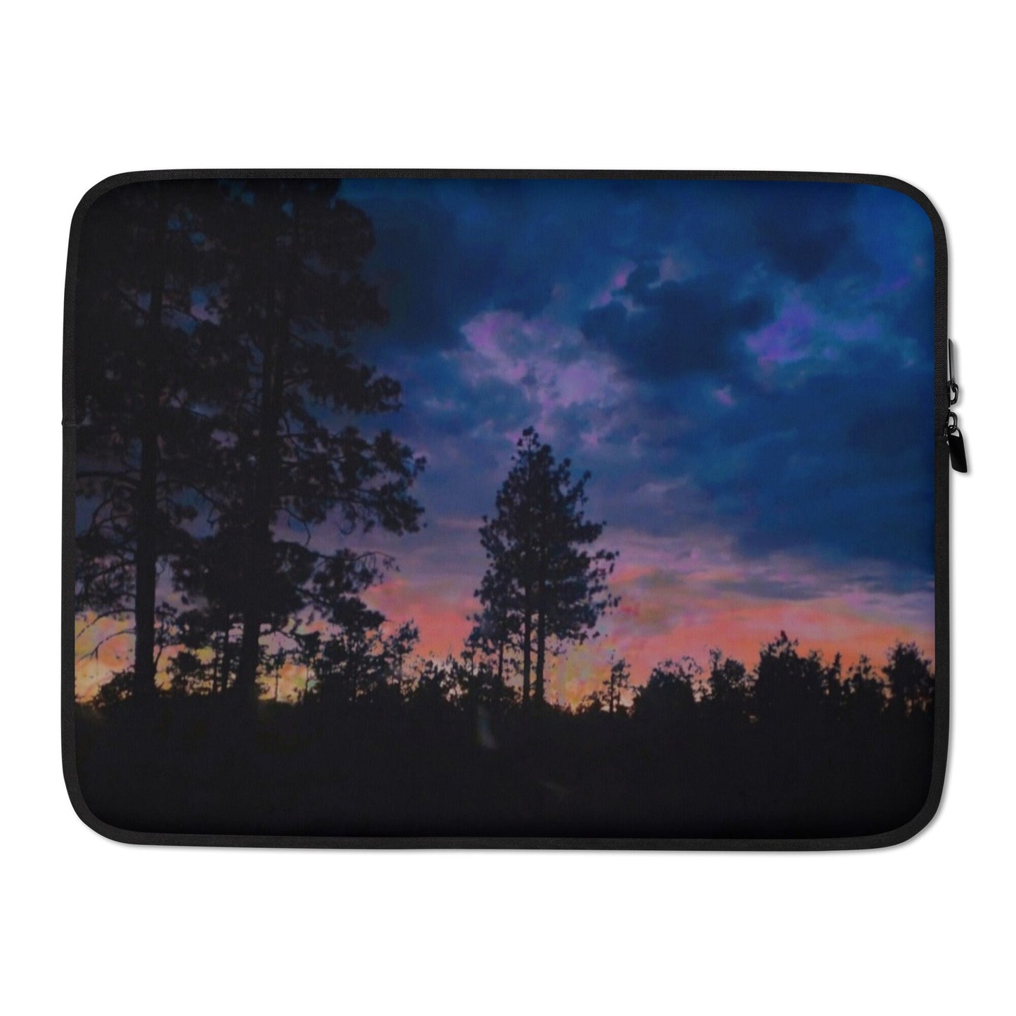 Twilight Forrest Scene Art Laptop Sleeve | MacBook Protector | Earth Love|Van life Tech Cover|Laptop Sleeve for College | Artist made not Ai