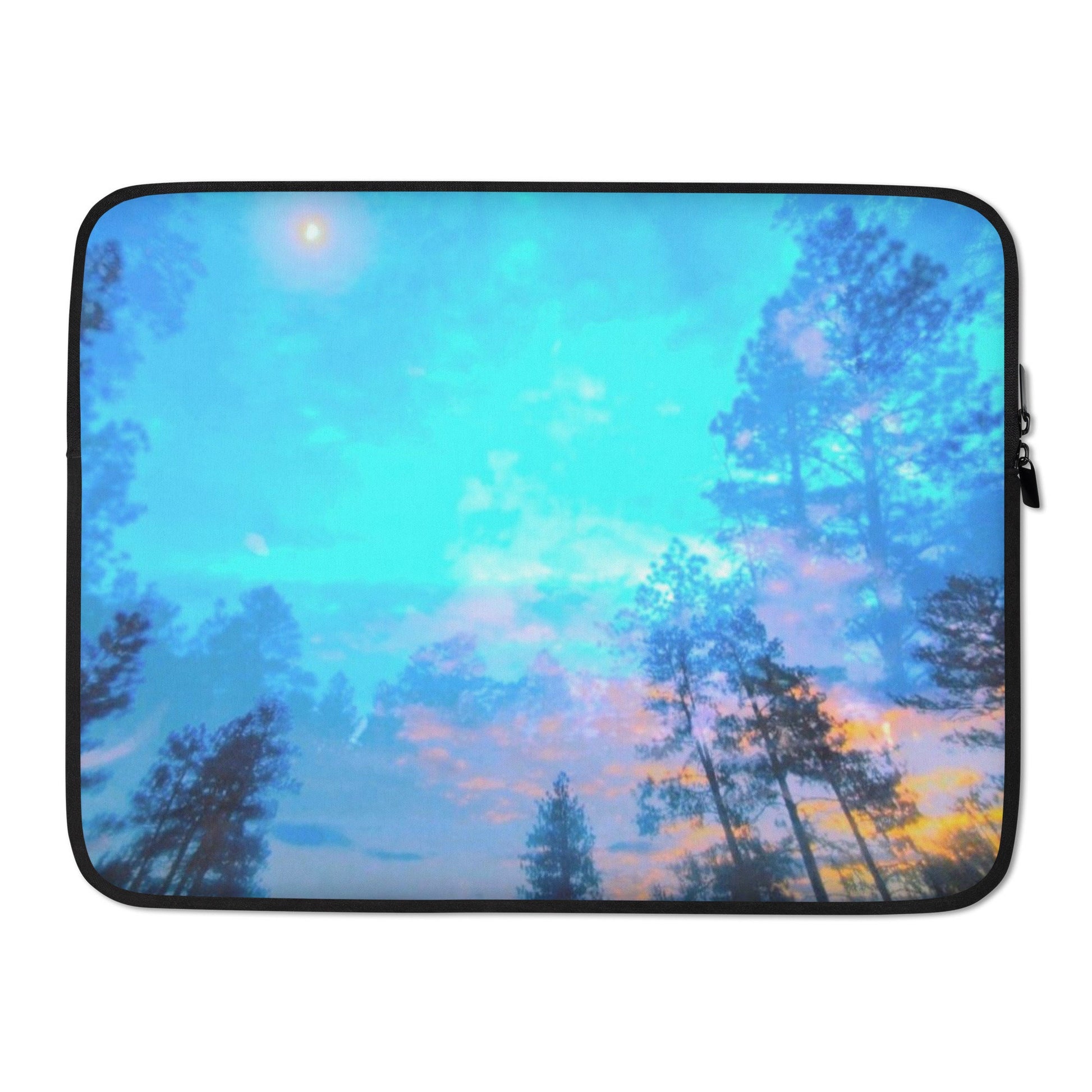 Watercolor Forrest Art Laptop Sleeve | 13" Laptop cover | Earth Love|Vanlife Artwork |Laptop sleeve for College| Signed Artist made not Ai