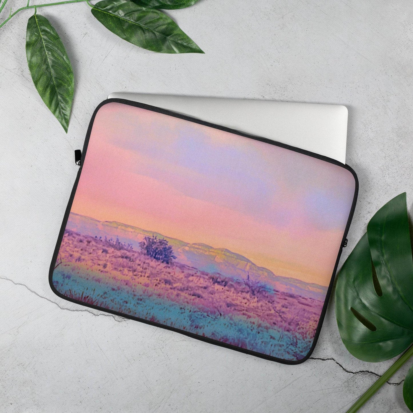 Sedona Desert Artsy laptop sleeve|Gift for Her|MacBook Pro 13 or 15in|Boho Laptop Bag|Zippered Protector MacBook Air/Pro 13 |Colorful Desert Tapestry Cover - JMAVROSART 
