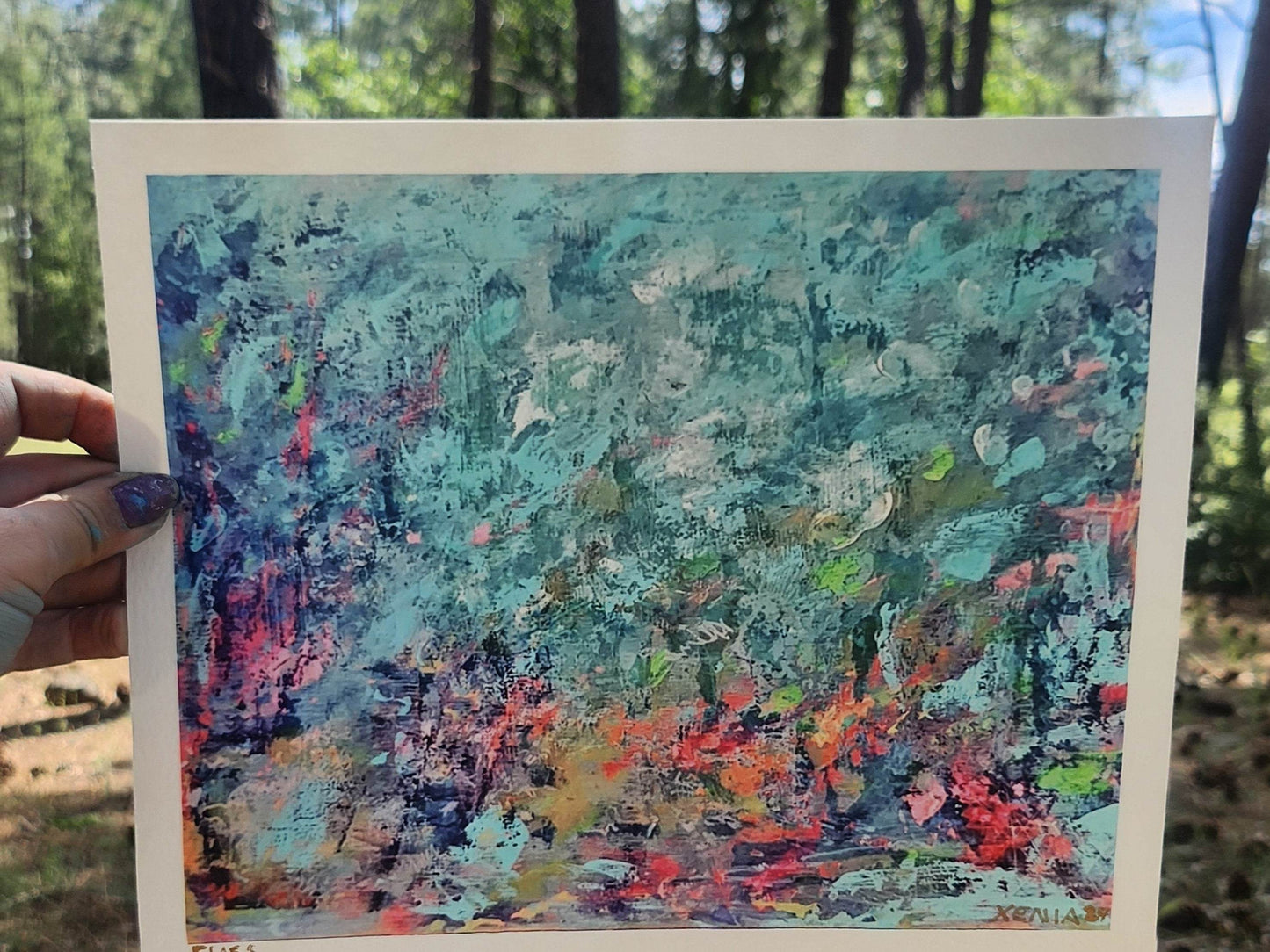 Arizona Forrest Sunset Abstract Expressionist Giclee Artwork Limited Edition Print - JMAVROSART 