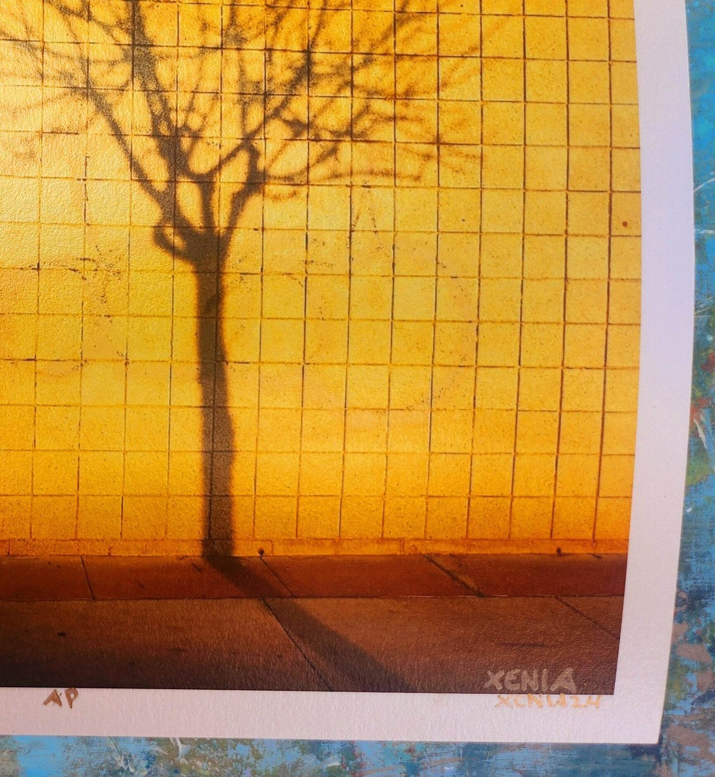 Urban Forrest Graffiti Art Print Limited Edition Wall Art Metallic Gold Graffiti Photo Giclee - JMAVROSART 