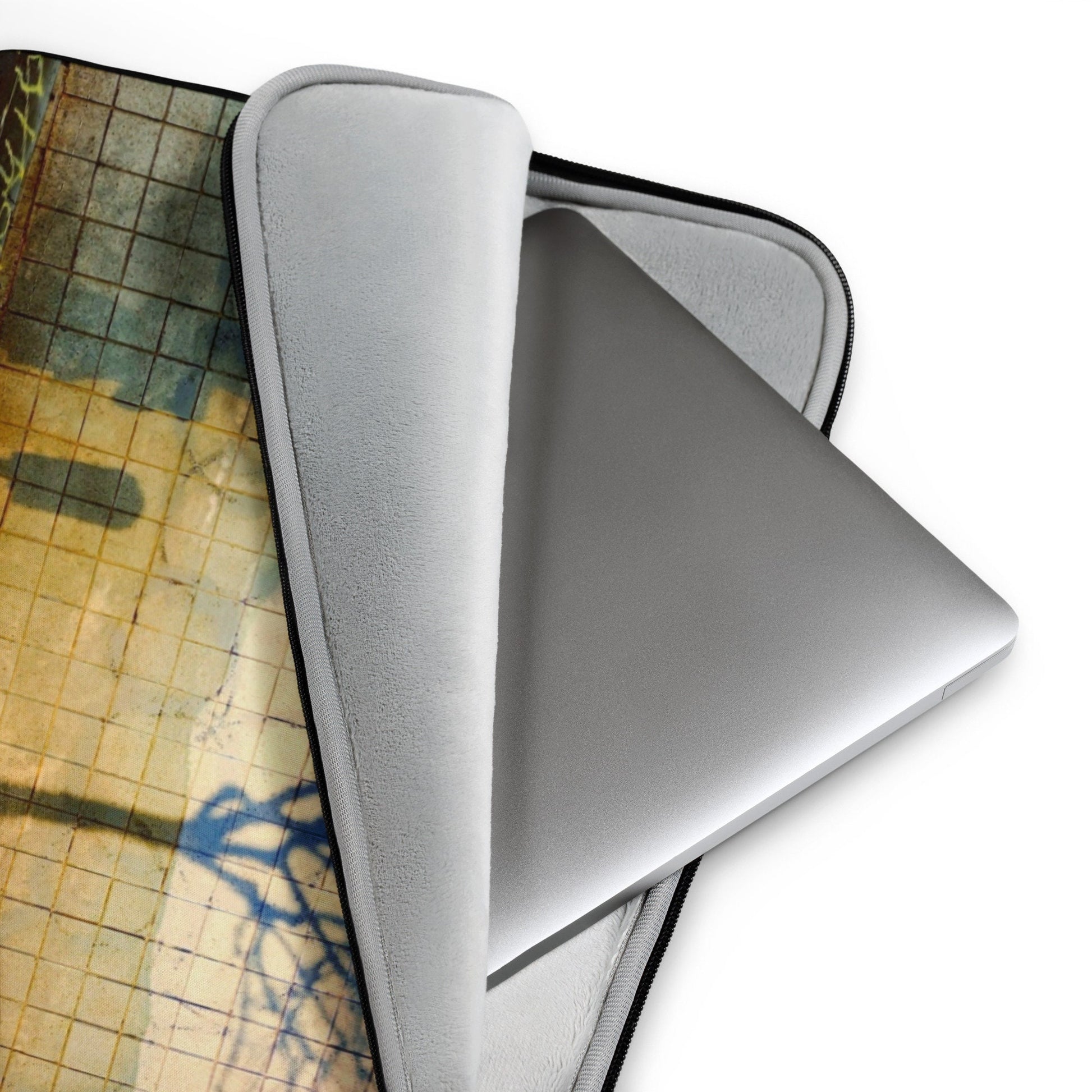 Urban Graffiti Art Laptop sleeve |Art Laptop Cover for School| Zippered Laptop Protector|13" or 15" Tech Sleeve|Signed Artist made not Ai