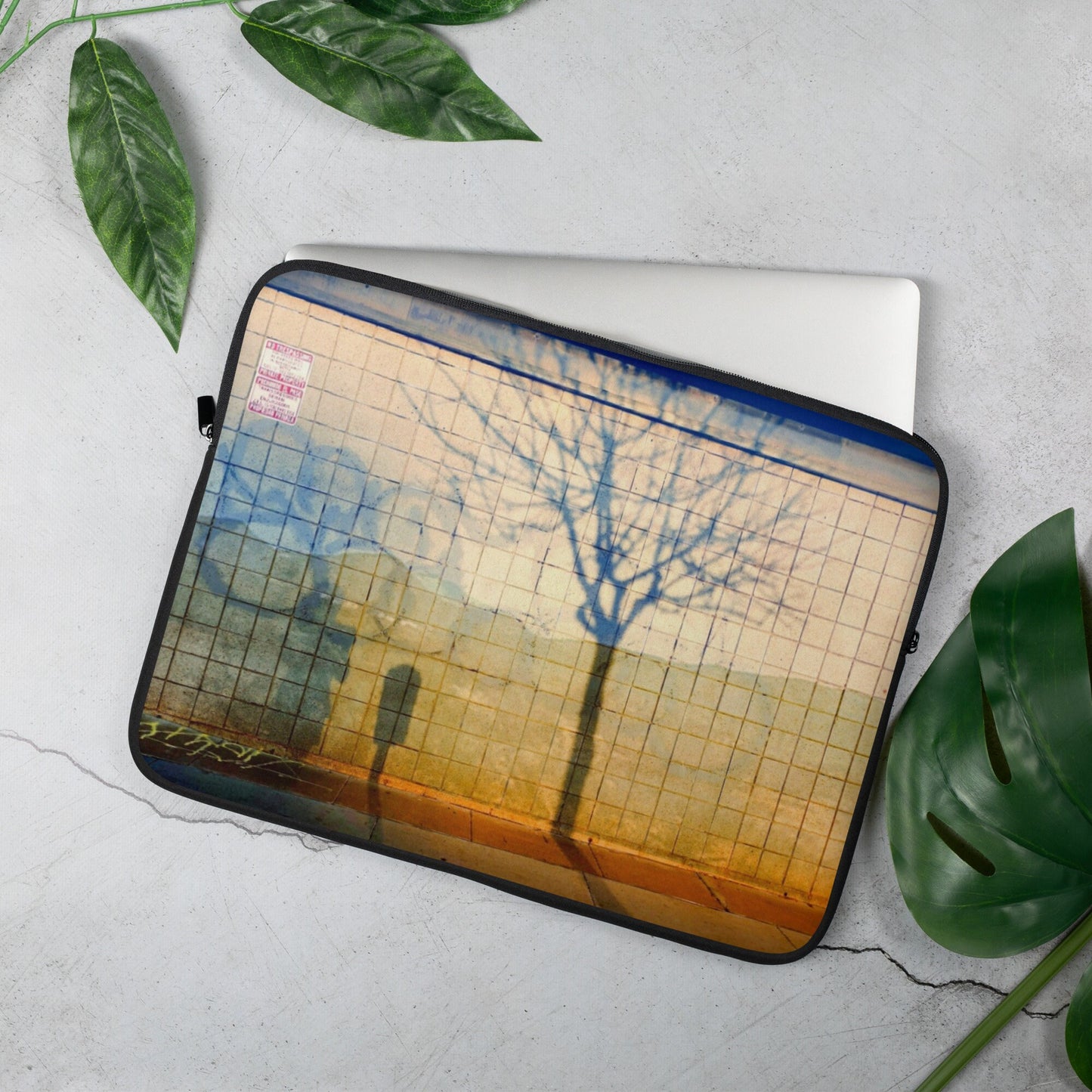 Urban Graffiti Art Laptop sleeve |Art Laptop Cover for School| Zippered Laptop Protector|13" or 15" Tech Sleeve|Signed Artist made not Ai