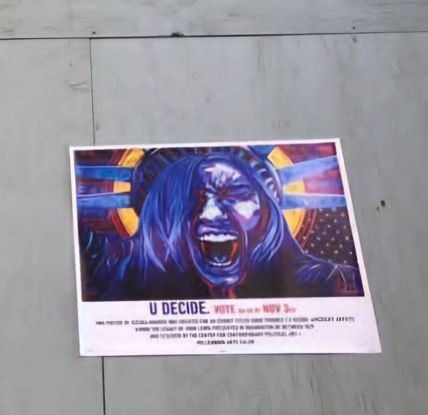 Lady Liberty |GOOD TROUBLE Street Art Poster| Get Out the Vote Poster |Go Vote Art |Poster DC Street Art Poster Art Show 2020