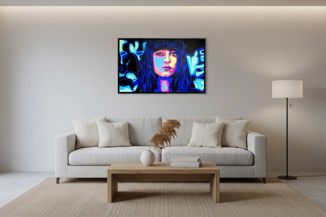 Modern Living Room Lifestyle Mockup