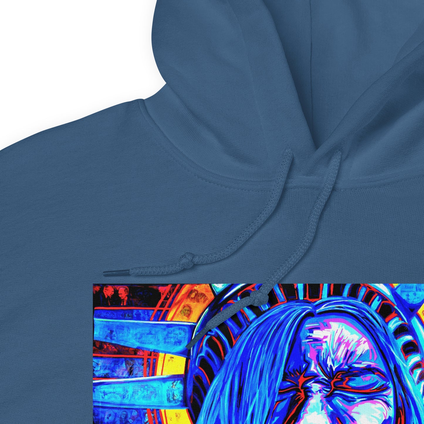 Screaming Lady Liberty Unisex Protest Hoodie|NO WORDS| Art as Protest Sweatshirt |Political Statement Hoodie |Anti-Fascism Art