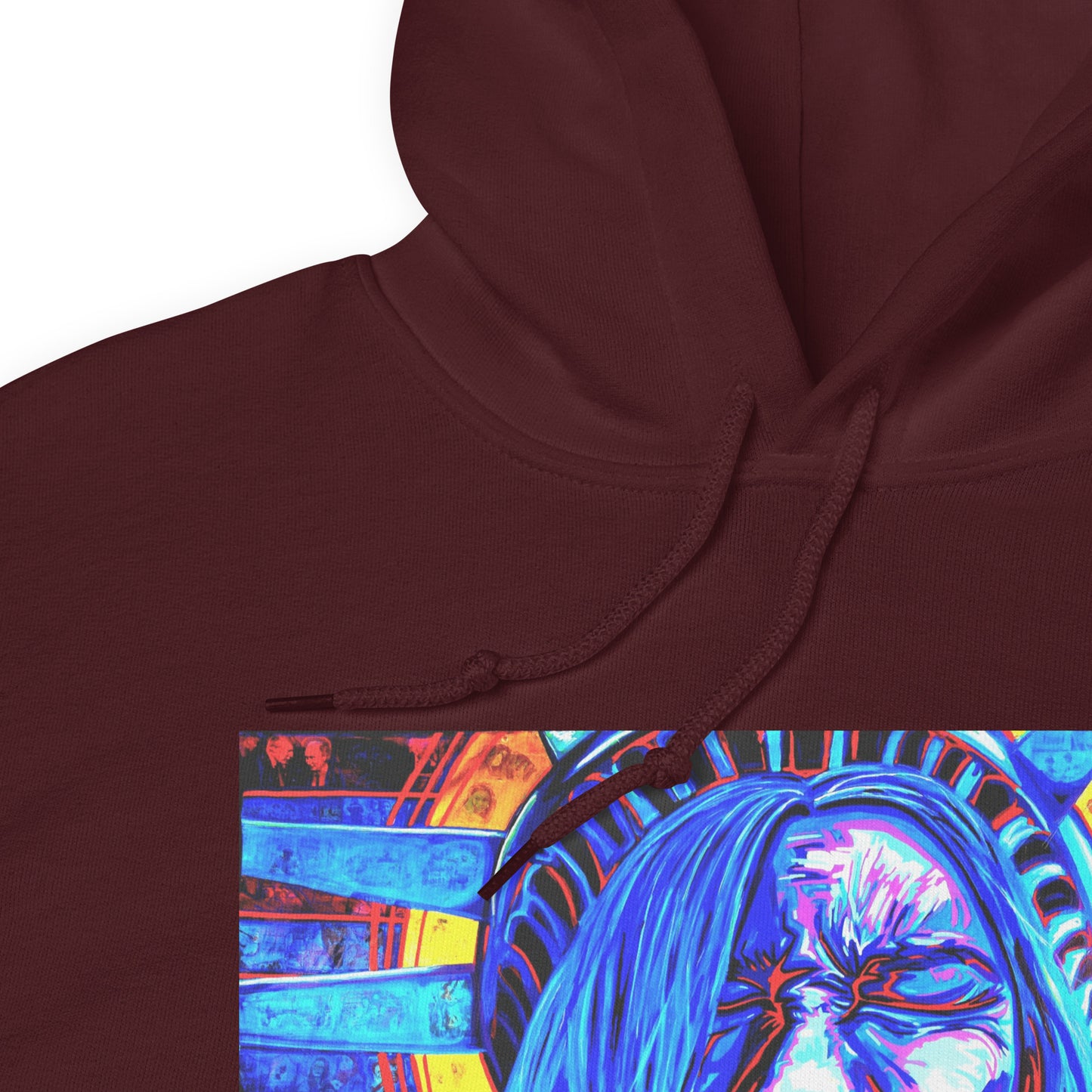 Screaming Lady Liberty Unisex Protest Hoodie|NO WORDS| Art as Protest Sweatshirt |Political Statement Hoodie |Anti-Fascism Art