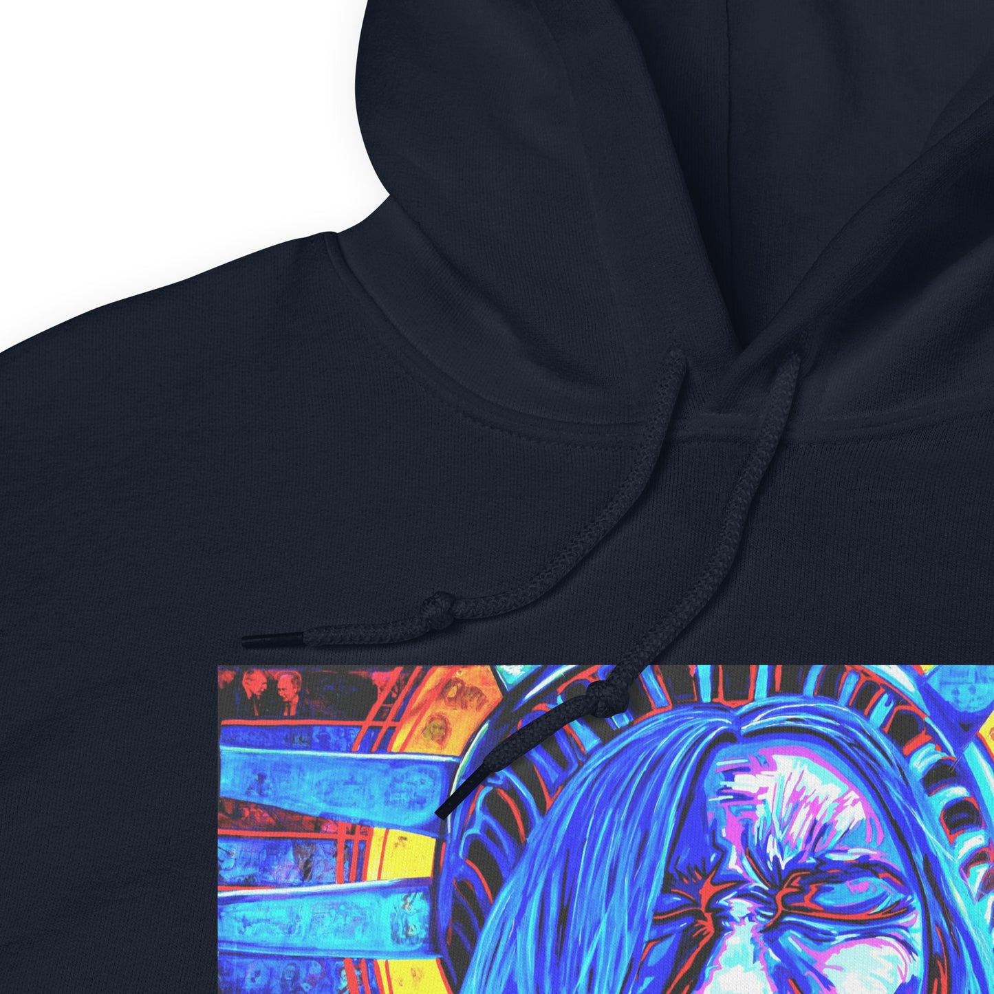 Screaming Lady Liberty Unisex Protest Hoodie|NO WORDS| Art as Protest Sweatshirt |Political Statement Hoodie |Anti-Fascism Art