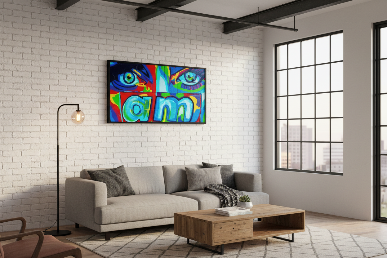 I AM | Bold Street Art Portrait Print | Limited Edition Urban Wall Art